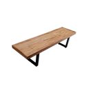 Ver imagem 2 de Banco Bancão Lateral Mesa Industrial 1,50m Ferragem Preta