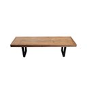 Ver imagem 1 de Banco Bancão Lateral Mesa Industrial 1,50m Ferragem Preta