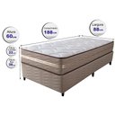 Ver imagem 2 de Cama Box Solteiro (Colchão + Box) 88x188x60 de Molas Ensacadas Cama inBox Smart Gold Bege