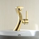Ver imagem 2 de Torneira Pia Banheiro Lavabo Monocomando Dourada Exclusiva