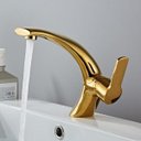 Ver imagem 1 de Torneira Pia Banheiro Lavabo Monocomando Dourada Exclusiva