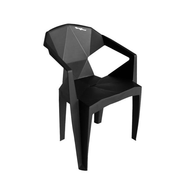 Kit 2 Cadeiras New Alegra 3D Preta - 2