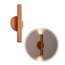 Ver imagem 5 de Arandela Tubo Cilindro Cobre 30cm 2 Fachos + 2 Led Mr11 Br.quente St2773