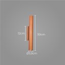 Ver imagem 2 de Arandela Tubo Cilindro Cobre 30cm 2 Fachos + 2 Led Mr11 Br.quente St2773