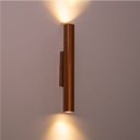 Ver mais imagens de Arandela Tubo Cilindro Cobre 30cm 2 Fachos + 2 Led Mr11 Br.quente St2773