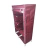 Guarda-Roupas Armario Dobravel Organizador Duplo Cabideiro Multiuso Dobravel Arara Portátil Quarto - 6