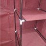 Guarda-Roupas Armario Dobravel Organizador Duplo Cabideiro Multiuso Dobravel Arara Portátil Quarto - 3