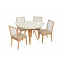 Ver imagem 2 de Conjunto Sala de Jantar Madeira Maciça 4 Cadeiras Kappesberg