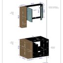 Ver imagem 4 de Gabinete Banheiro Ibiza 2 Portas Armario 2 Portas Espelheira Branco/naturale