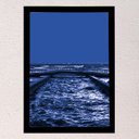 Ver imagem 3 de Kit 3 Quadros decorativos de 45x33cm - Canal 5 Azul / Dragão Amarelo / Dragão Azul (Moldura preta)