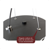 Lustre Pendente Led Moderno Retorcido 3 Cores de Luz - 8