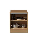 Ver imagem 3 de Balcão 80cm 2 Portas c/Rodapé Áurea Cinamomo/Fendi
