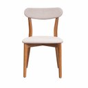 Ver mais imagens de Kit 6 Cadeiras Madeira Maciça Estofadas Ceci CabeCasa MadeiraOriginals Marrom/Off White