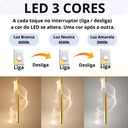 Ver imagem 2 de Luminária Pendente 5 Watts Led 3 Cores Acrílico Metal Lustre Teto Gimpo Kjdd-l-013:dourada