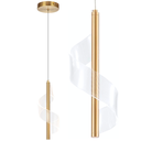 Ver imagem 1 de Luminária Pendente 5 Watts Led 3 Cores Acrílico Metal Lustre Teto Gimpo Kjdd-l-013:dourada