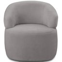 Ver imagem 3 de Kit 2 Poltronas Giratórias Sala de Estar Living Orgânico Carmen F04 Veludo Cinza - Lyam Decor