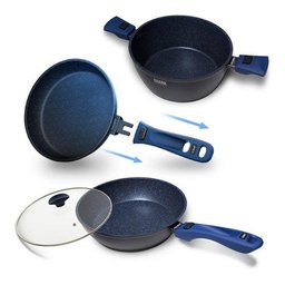 Combo Panelas Ichef 24cm: Day By Day + Family Size + Sauté Grand + Tampa - 1