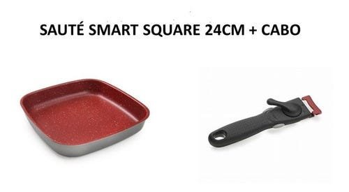 Panela Flavorstone Sauté Smart Square 24cm + Cabo Removível - 4