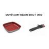 Panela Flavorstone Sauté Smart Square 24cm + Cabo Removível - 1