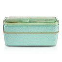 Ver imagem 3 de Conjunto Pote de Marmita Ecológica de 2 Andares 750ml e Copo com Tampa 300ml Lifestyle Verde