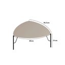 Ver imagem 2 de Mesa de Centro para Sala 31cm com Pés em Metal 100% Mdf Cor:grigio com Preto