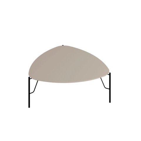 Mesa de Centro para Sala 31cm com Pés em Metal 100% Mdf Cor:grigio com Preto