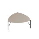 Ver imagem 1 de Mesa de Centro para Sala 31cm com Pés em Metal 100% Mdf Cor:grigio com Preto