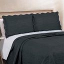 Ver imagem 3 de Colcha Matelassê - Queen - Opala - Preto - C/ Porta Travesseiro - Camesa