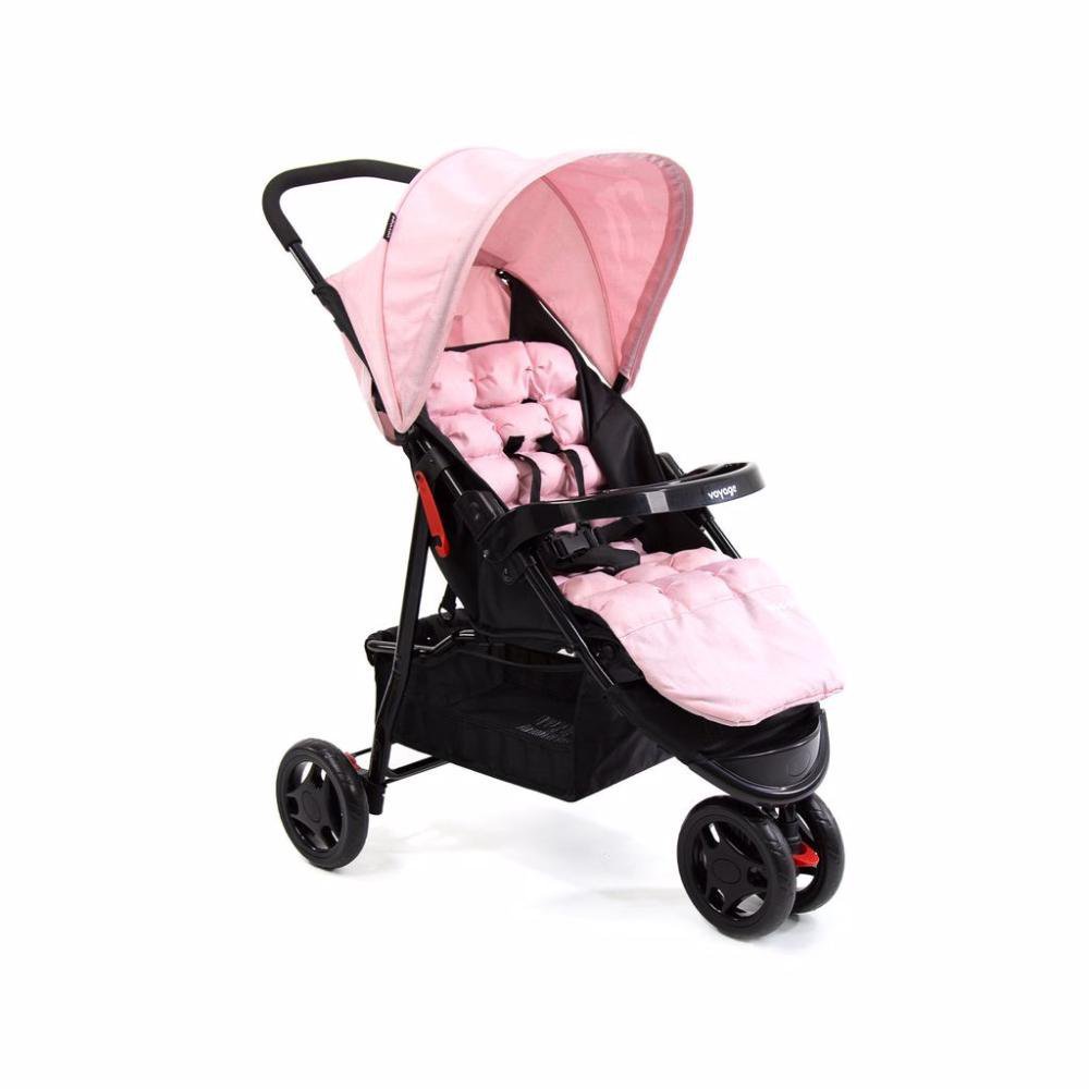 Carrinho de Bebê Delta Voyage Rosa Mescla | MadeiraMadeira