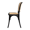 Ver imagem 4 de Kit 2 Cadeiras Amis Rattan Preta Polipropileno Sala Cozinha Jantar Restaurante Eventos - La Mobilia