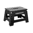 Ver imagem 1 de Banqueta Banquinho Dobrável Antiderrapante Preta 32x25x22cm