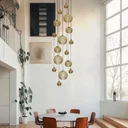 Ver imagem 5 de Lustre Pendente para Sala Pé Direito Duplo Big Boss Marfim