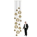 Ver imagem 4 de Lustre Pendente para Sala Pé Direito Duplo Big Boss Marfim