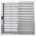 Ver imagem 1 de Janela de Alumínio Brilhante Veneziana de Correr 3 Folhas sem Grade Cmc Linha Modular - 100l X 120a