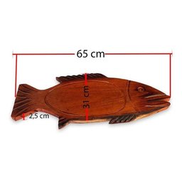 Tabua Carne Peixe Churrasco Rustica Bar Gourmet Pesque Pague - Marrom - Liso - 5
