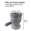 Ver imagem 3 de Pilão de Pedra Sabão Natural Gigante