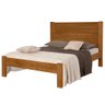Cama Casal Lara 145cm Madeira Castanho - Atraente Móveis - 1