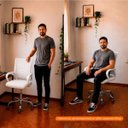 Ver imagem 4 de Cadeira Begônia Ergonômica Tela Mesh Apoio Lombar até 120kg Branco
