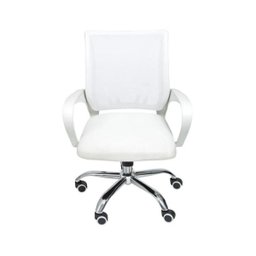 Cadeira de Escritório Begonia Tela Mesh Ergonômica Branco - 4