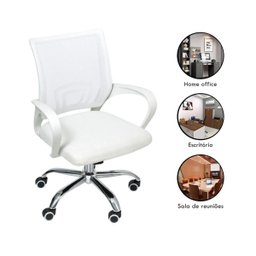 Cadeira de Escritório Begonia Tela Mesh Ergonômica Branco - 2