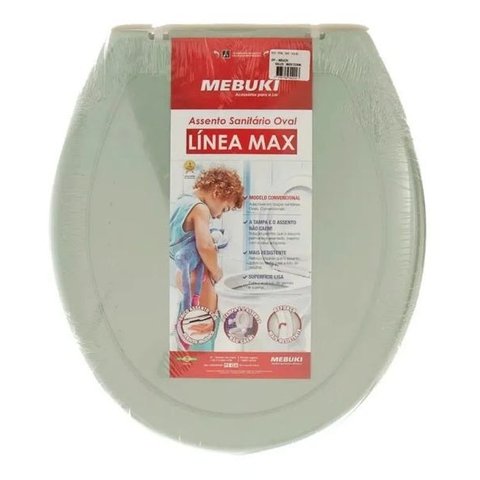 Tampa de Vaso Sanitário Universal para Vaso Oval Verde