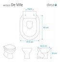 Ver imagem 2 de Tampa De Vaso Sanitário Poliéster Deville Deca Branco