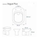 Ver mais imagens de Tampa De Vaso Sanitário Laqueado Vogue Plus Deca Preto