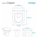 Ver imagem 6 de Tampa de Vaso Sanitário Calypso Laqueado Biscuit para Incepa
