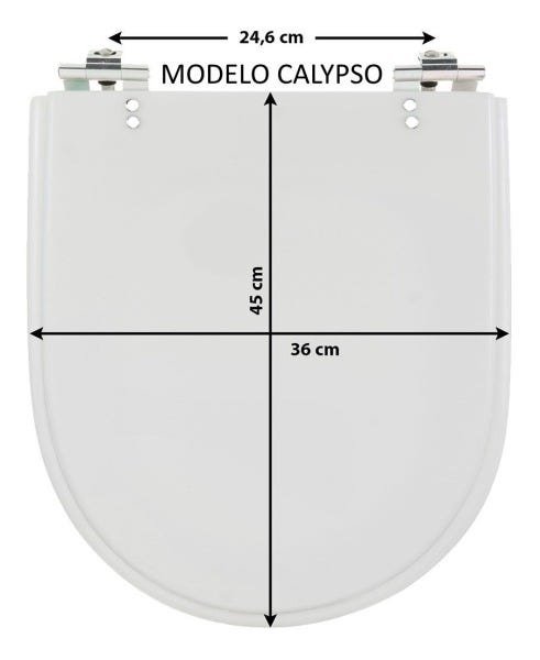 Tampa de Vaso Sanitário Calypso Laqueado Biscuit para Incepa - 5