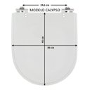 Ver imagem 5 de Tampa de Vaso Sanitário Calypso Laqueado Biscuit para Incepa