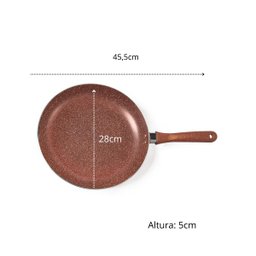 Frigideira Antiaderente 28cm Cobre Graniflon Moda do Chef - 4