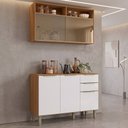 Ver imagem 3 de Armário de Cozinha Compacta 5 Portas 2 Gavetas 100% MDF Reflecta Clara