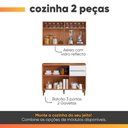Ver imagem 5 de Armário de Cozinha Compacta 5 Portas 2 Gavetas 100% MDF Reflecta Clara