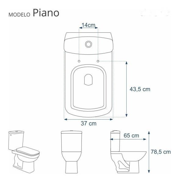 Tampa de Vaso Sanitário Poliéster Unic P/Deca Slow Cz Fsco - 3